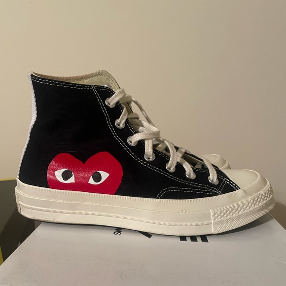 Comme Des Garcons X Chuck Taylor High Play - Picture 3 of 3
